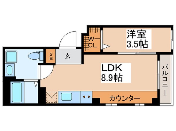 bCASA Tokyo Eastの物件間取画像